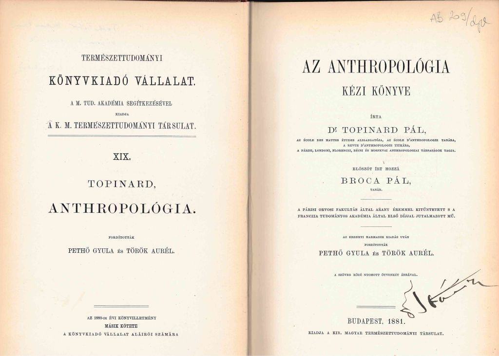Az anthropológia kézi könyve