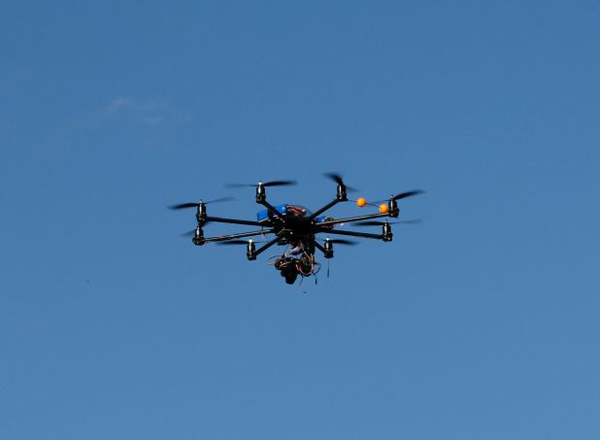 A fesztiválozók nagy érdeklődése közepette drónról készültek légifelvételek