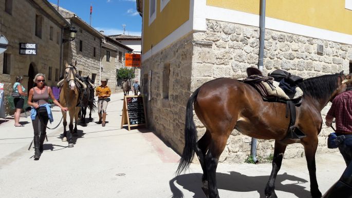 El camino lovas zarándokok