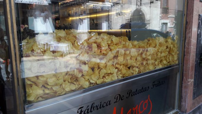 El camino, Francia Út, León, a chipses kirakat :-)
