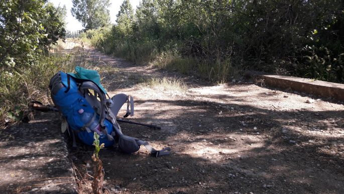 El camino, Francia Út, pihenő egy kis patak felett