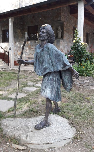 El camino, Francia Út, La Faba, albergue, zarándokszobor