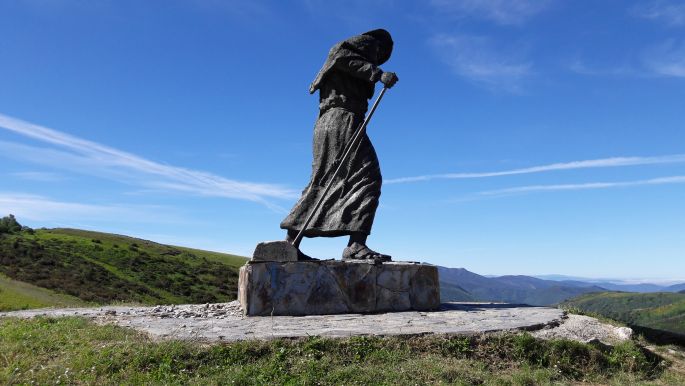 El camino, Francia Út, San Rogue-hágó, zarándokszobor