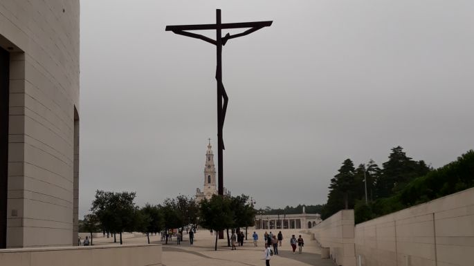 Portugál camino, Fátima, kereszt