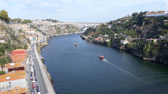 Portugál camino, Porto, Lajos híd