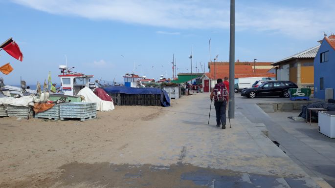 Portugál Camino de la Costa, halászfalu