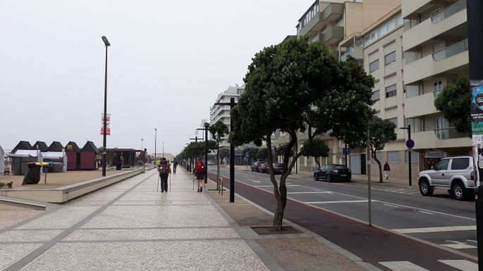 El Camino Costa, Portugál parti út, sétány