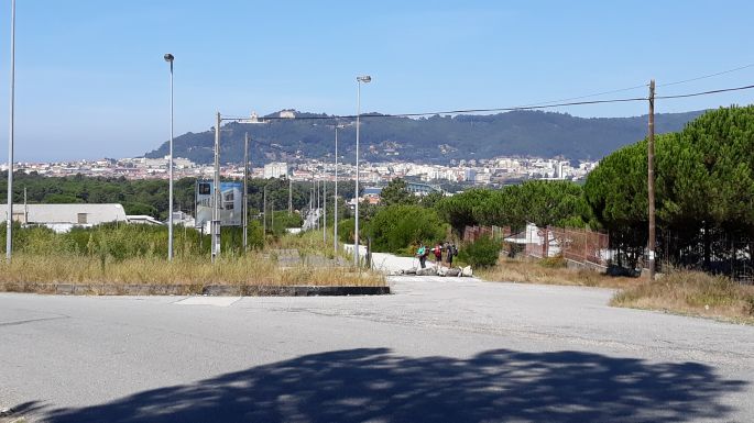 Portugál Camino Costa, a távolban már feltűnik Viana do Castelo