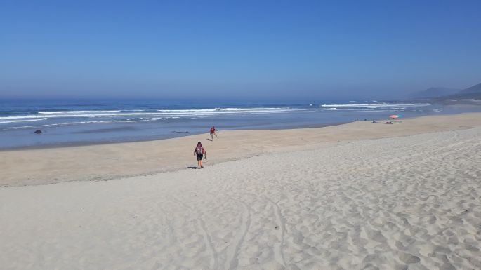 Portugál Camino Costa, óceánpart, irány a homokos part!