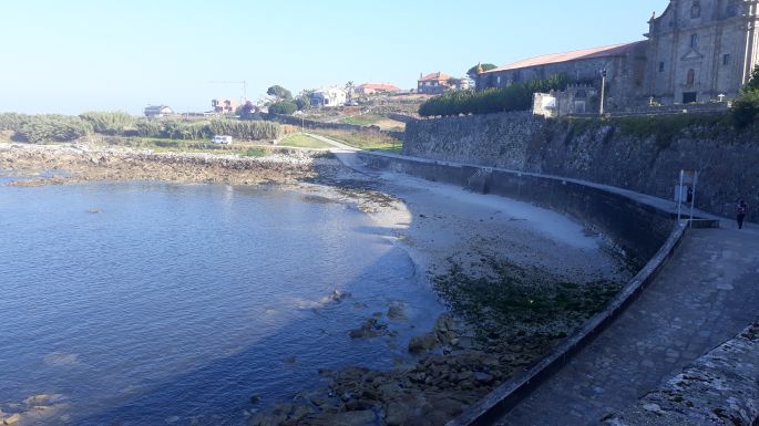 Portugál Camino Costa, öböl Oia előtt