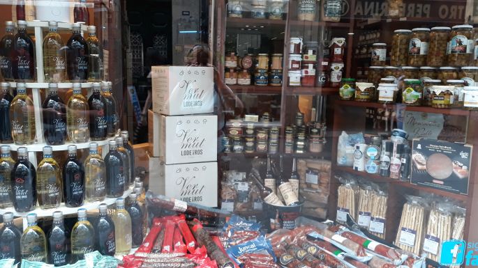 Portugál Camino, Pontevedra, csemegebolt