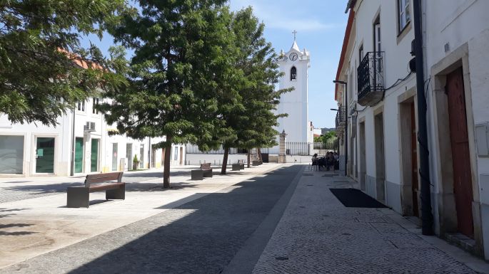 Portugál Camino, Ansiao, főtér