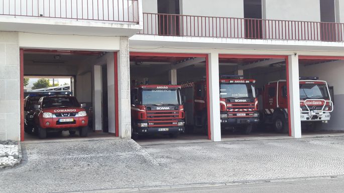 Portugál Camino, Ansiao, bombeiros, tűzoltóság