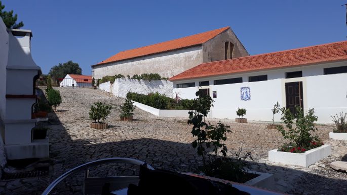 Portugál camino, Coimbra, az albergue udvara