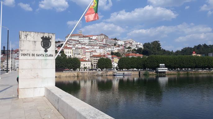 Portugál camino, Coimbra, Santa Clara híd