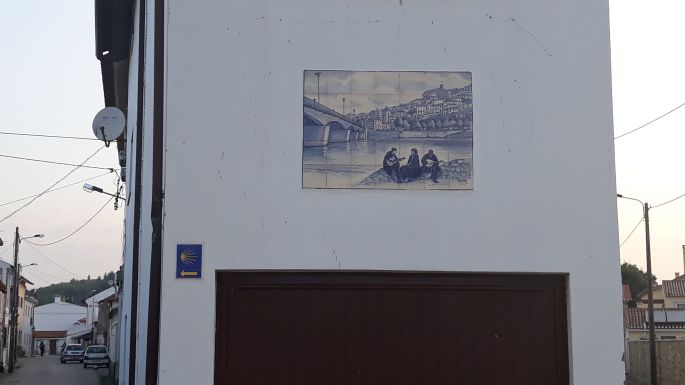 Portugál camino, azulejo