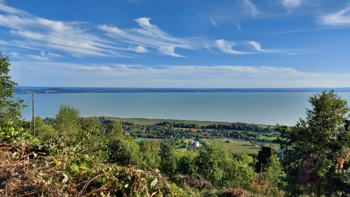 El camino helyett Balaton túra, kilátás a Balatonra