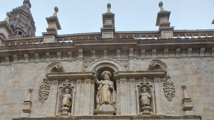 Santiago de Compostela, a Szent Kapu feletti homlokzat