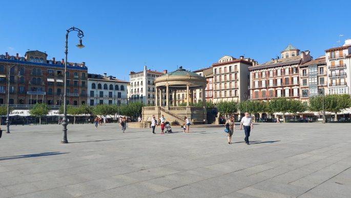 El Camino - Francia út, Pamplona, Plaza del Castillo