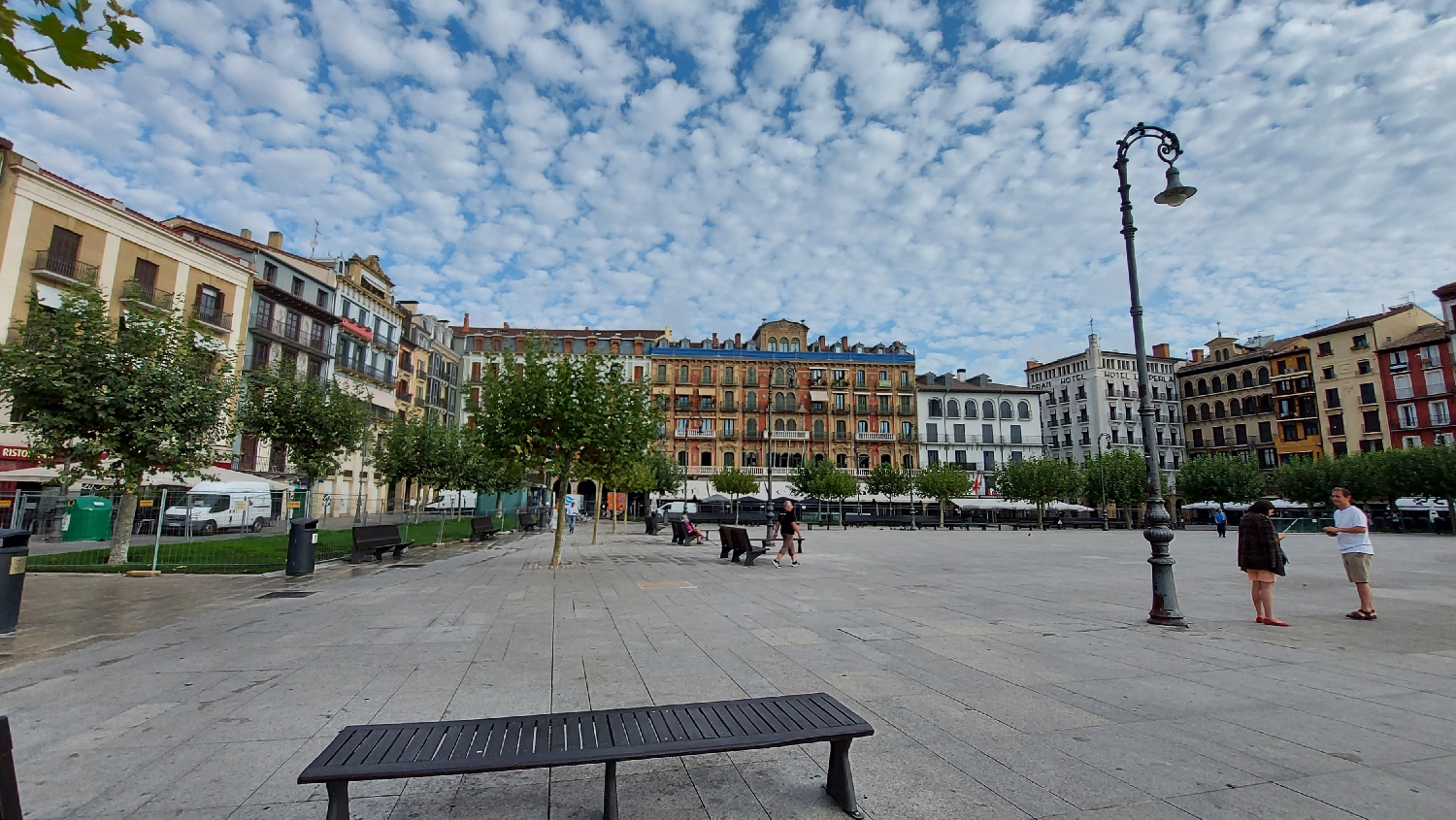 El Camino, Francia út, Pamplona, Plaza de Castillo