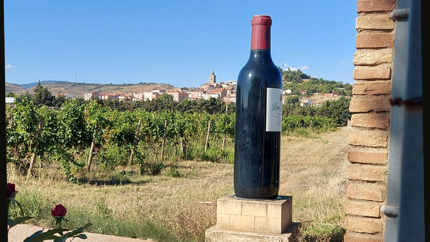 El Camino, Francia út, Don Jacobo borászat és egy hatalmas borosüveg Navarrete előtt