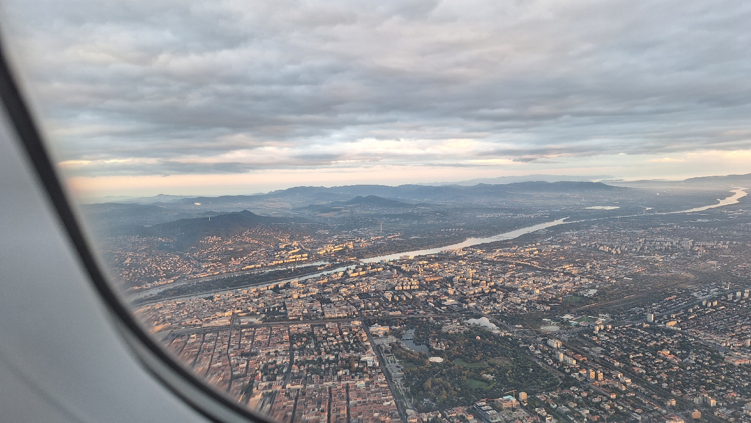 Camino Aragonés, Budapest a repülőről