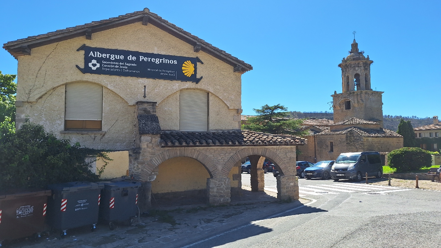El Camino, Aragon út, Francia út, Puente la Reina, Albergue de los Padres Reparadores