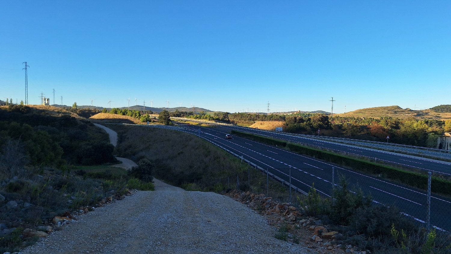 El Camino, Aragon út, napfelkelte