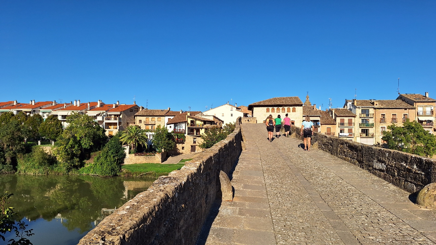 El Camino, Aragon út, Francia út, Puente la Reina, a régi gyalogos kőhíd
