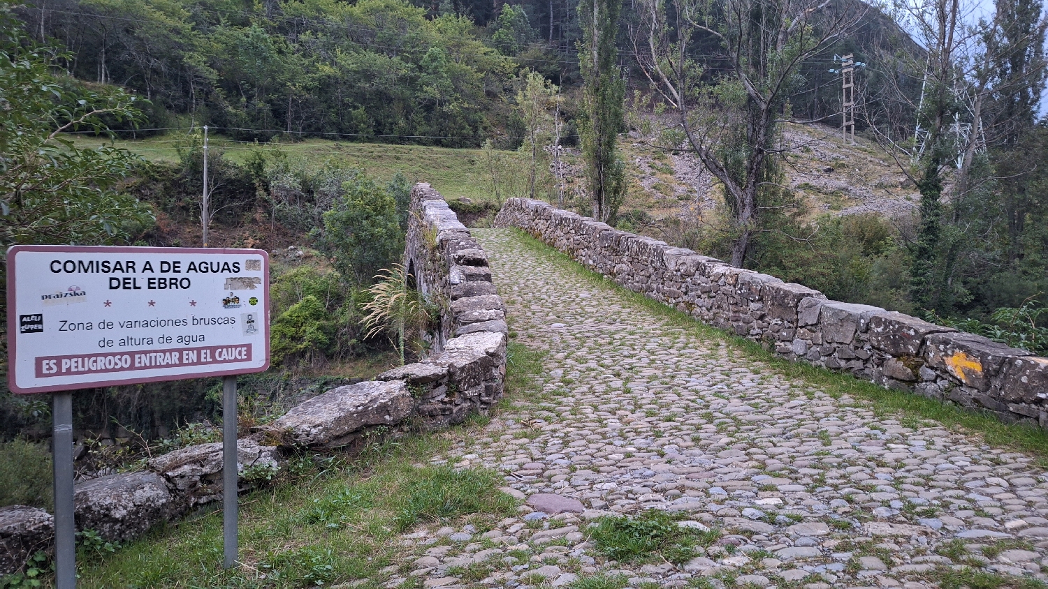 El Camino, Aragon út, átkelés az Aragon folyó felett