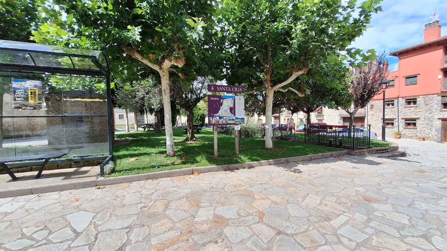 El Camino, Aragon út, Santa Cilia, Plaza Mayor