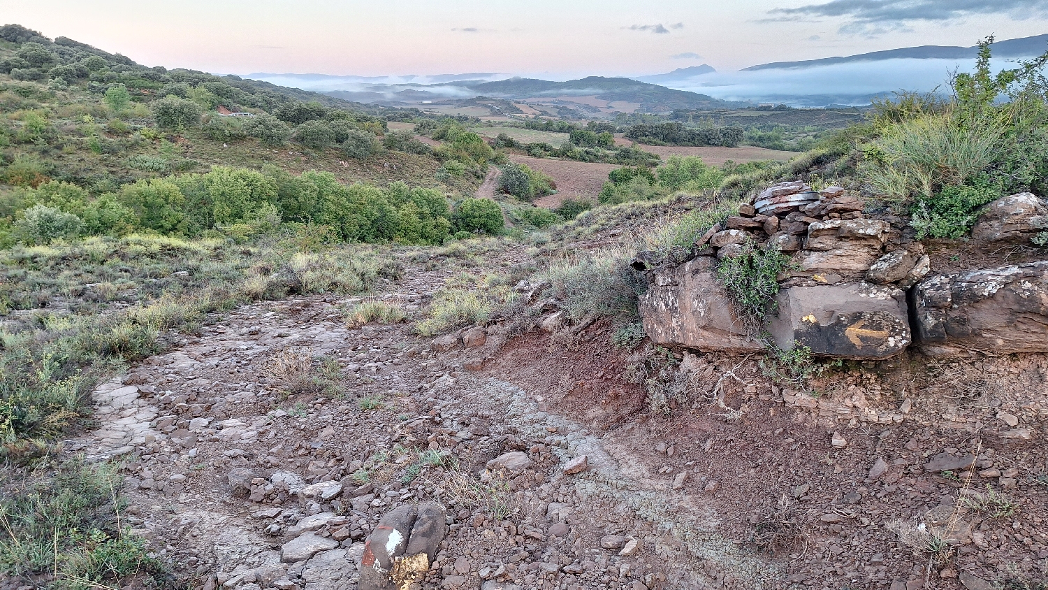 El Camino, Aragon út, köves út lefelé