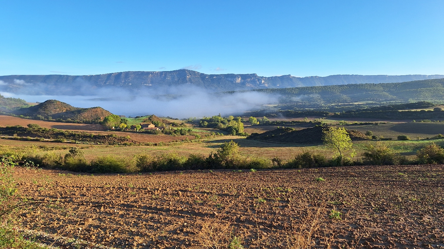 El Camino, Aragon út, reggeli tájkép