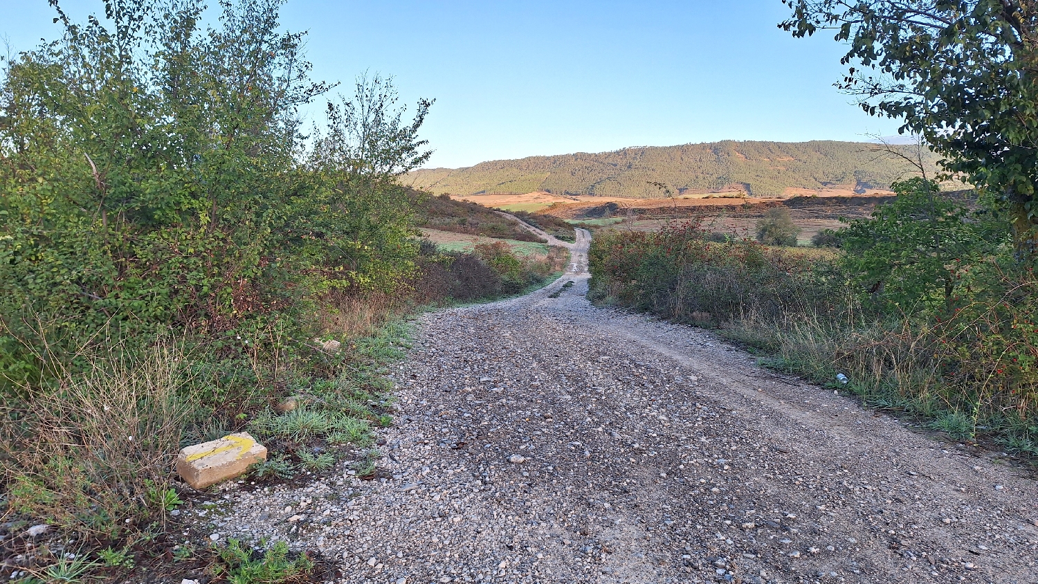 El Camino, Aragon út, kőszórásos mezőgazdasági út