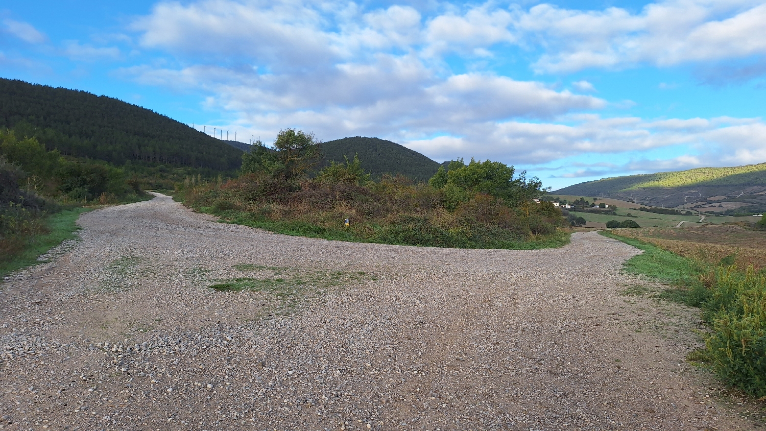 El Camino, Aragon út, szép táj, földúttal