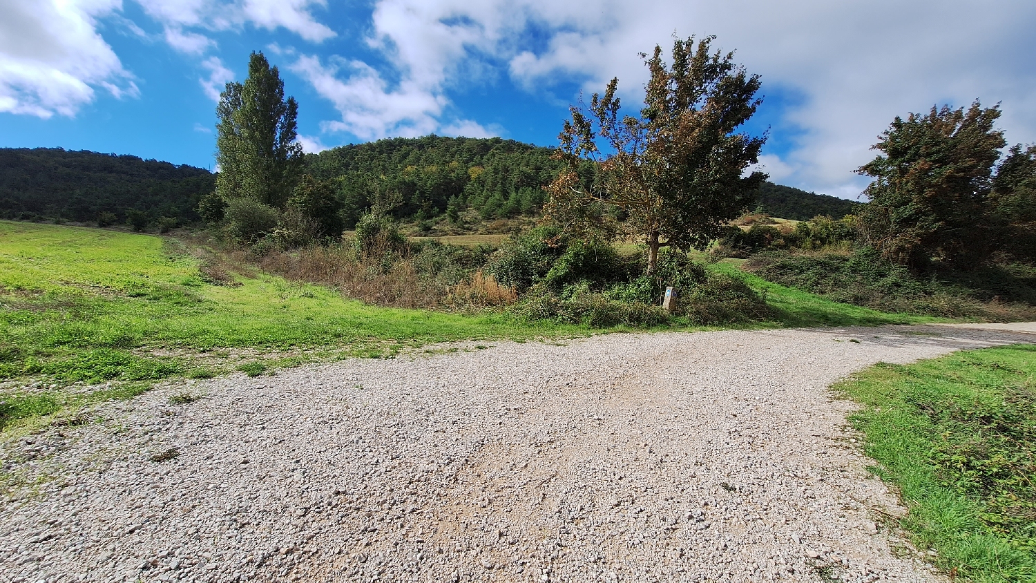 El Camino, Aragon út, földúton csatlakozunk az eredeti nyomvonalba