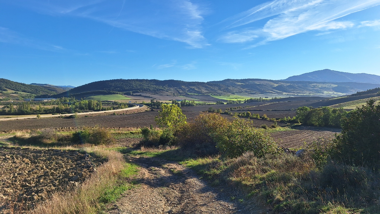 El Camino, Aragon út, széles gyalogút