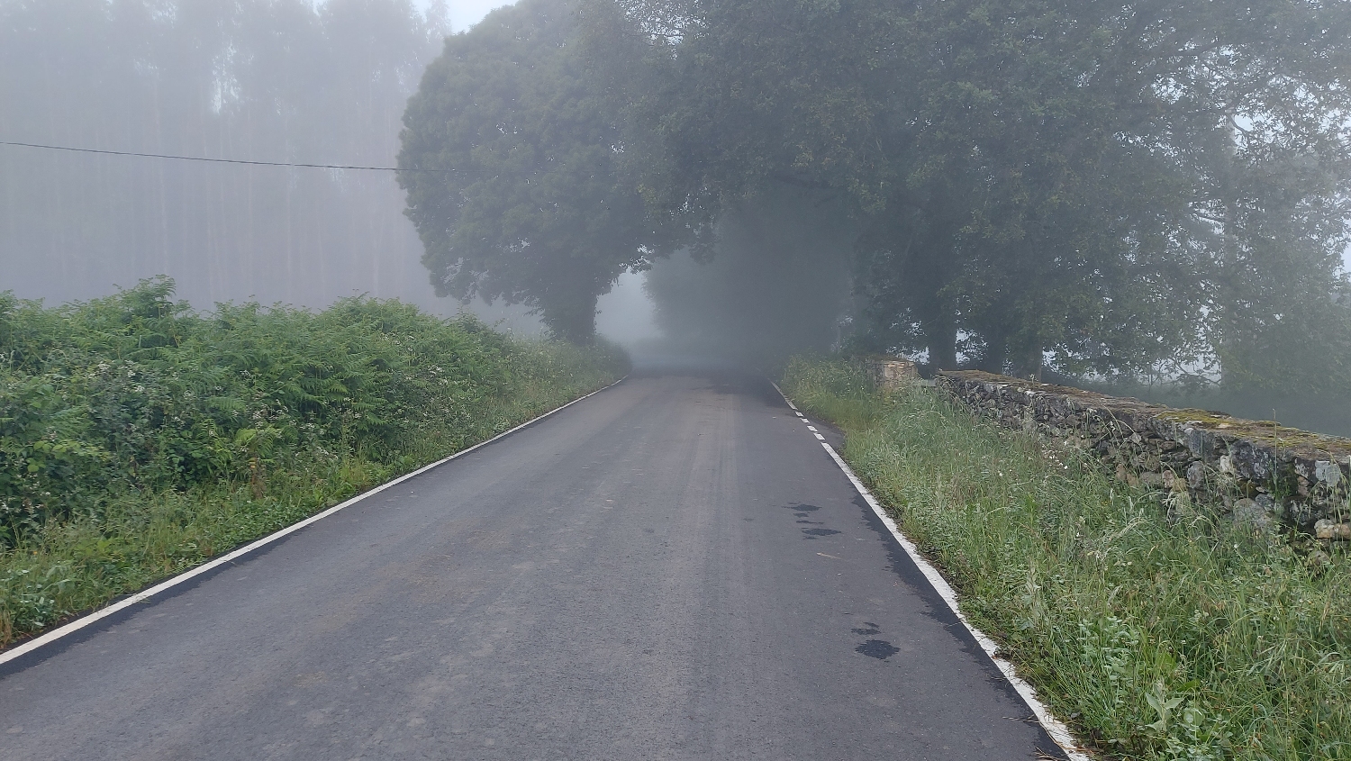 El Camino Primitivo, Ferreira reggel a ködben