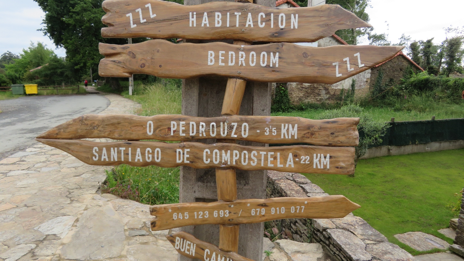 El Camino Primitivo, Francia út, útjelző táblák