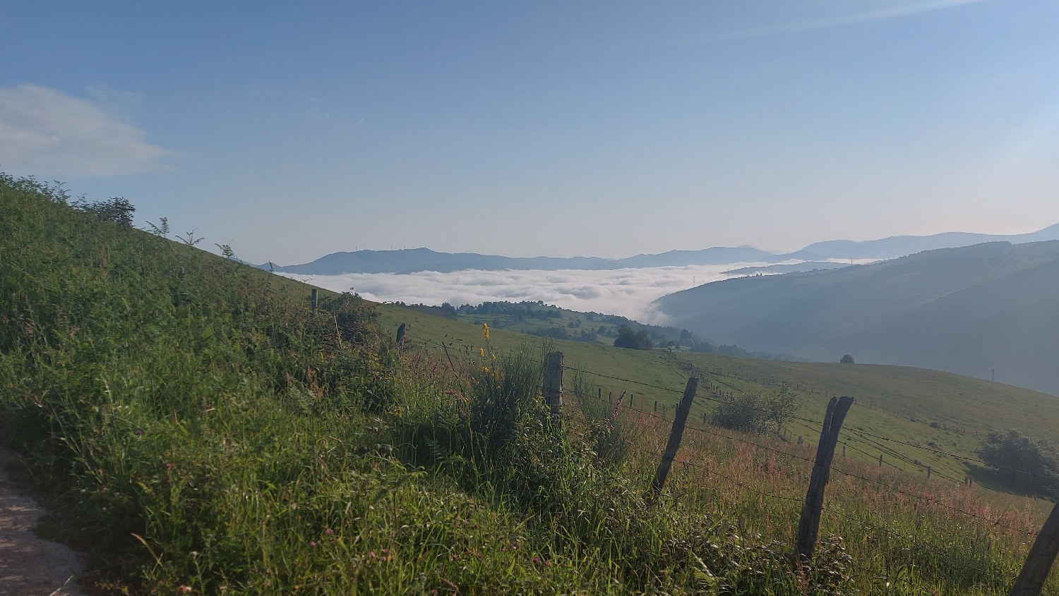 El Camino Primitivo, köd vagy inkább felhő
