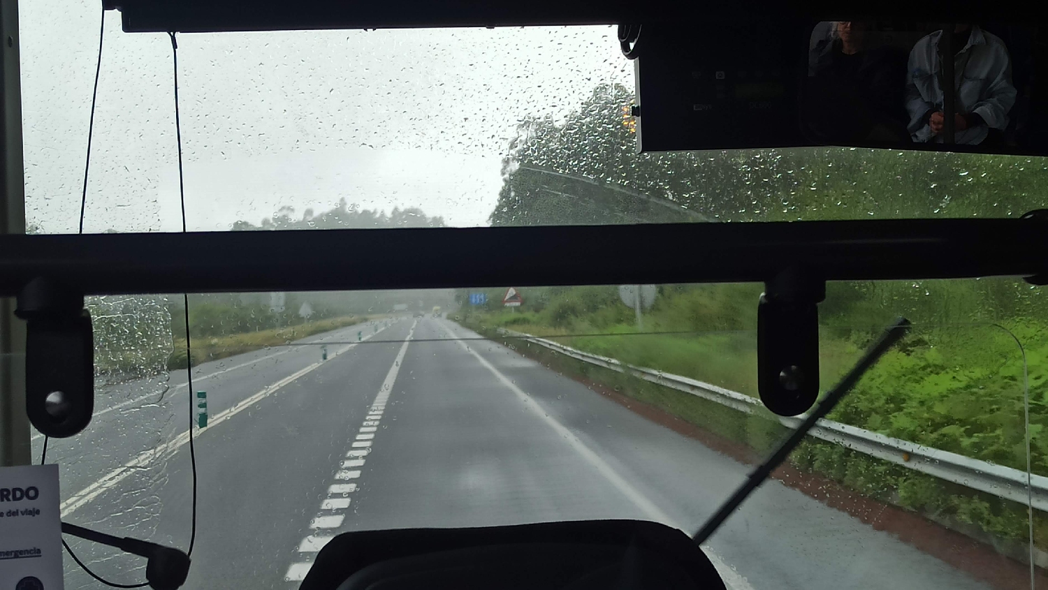 El Camino, utazás Finisterre felé, miközben ömlik az eső