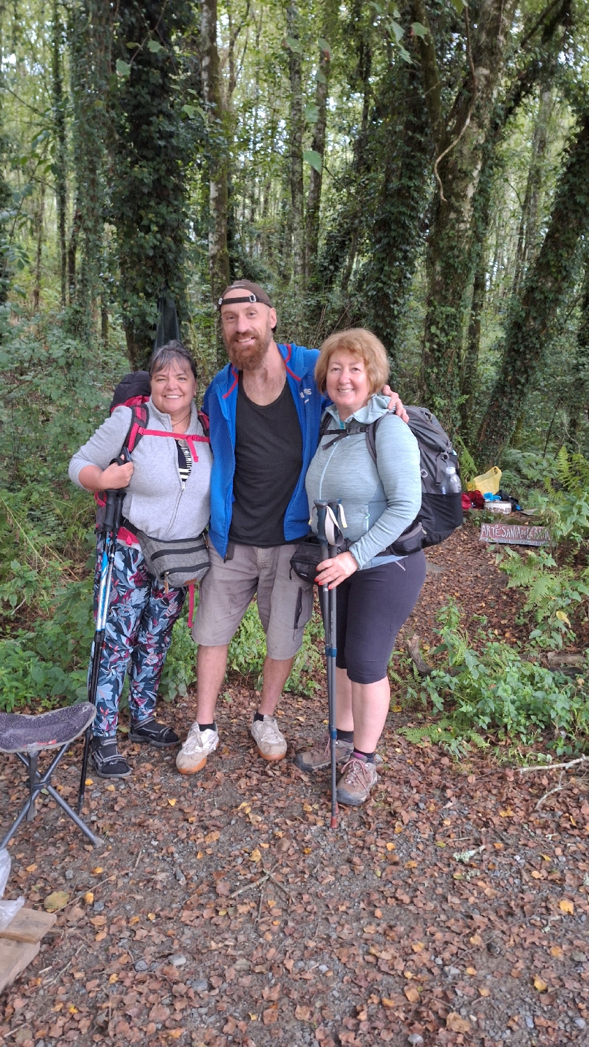 Camino Norte / Camino Francés, Arzúa után Rolanddal, a szamaras zarándokkal