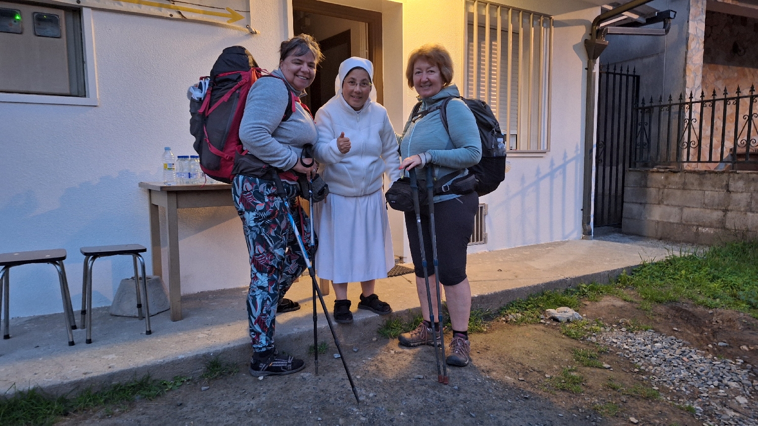 Camino Norte / Camino Francés, a kedves nővérrel való találkozásunk
