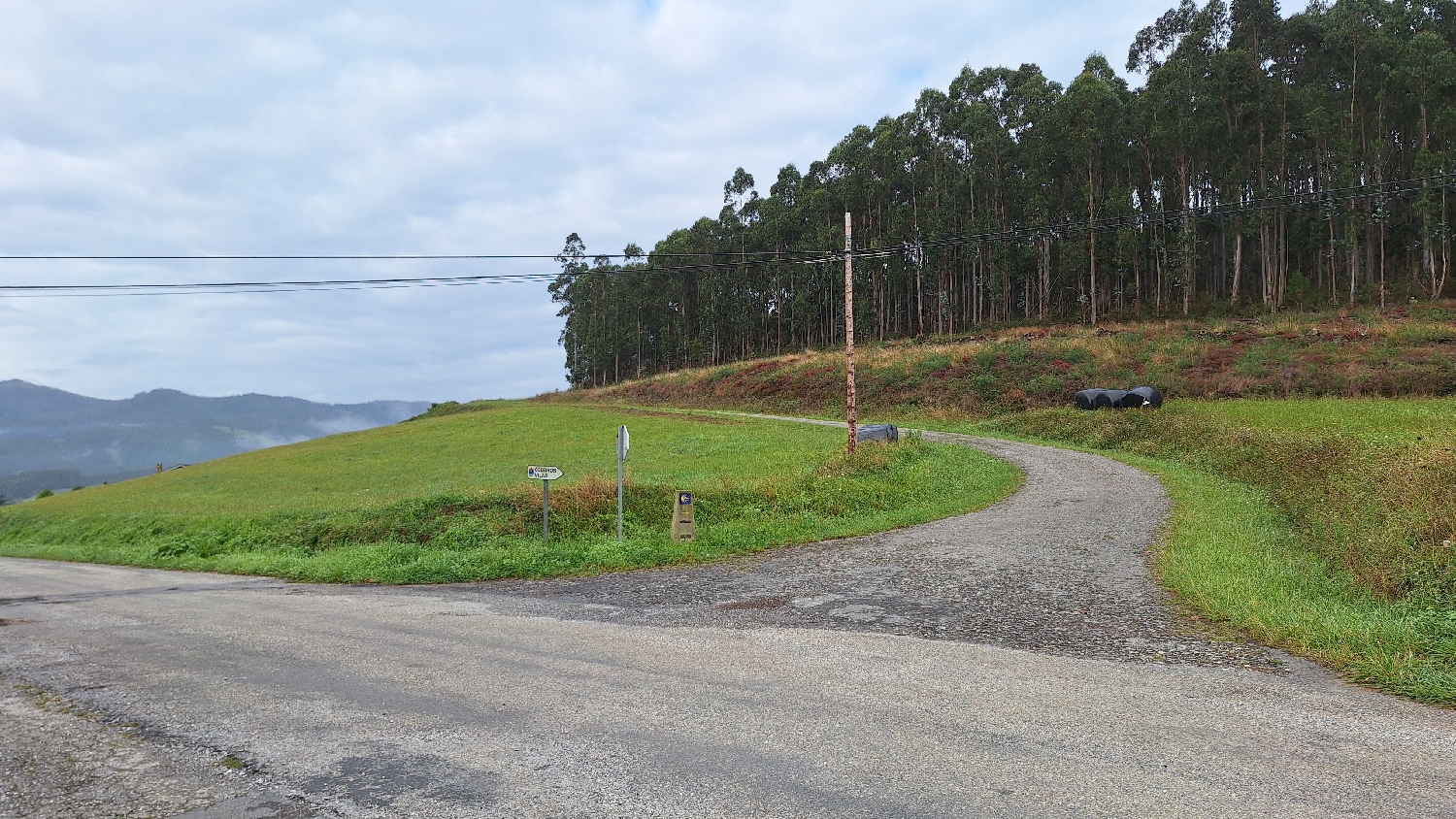 Camino del Norte, az út még mindig felfelé kanyarog