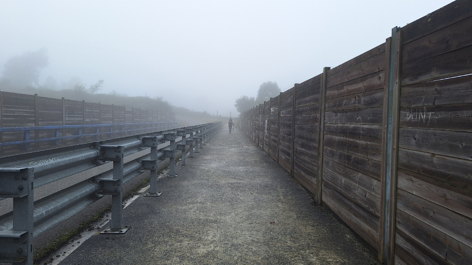 Camino del Norte, felüljáró ködben