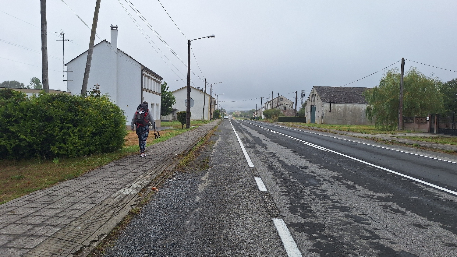 Camino del Norte, országút a bár közelében