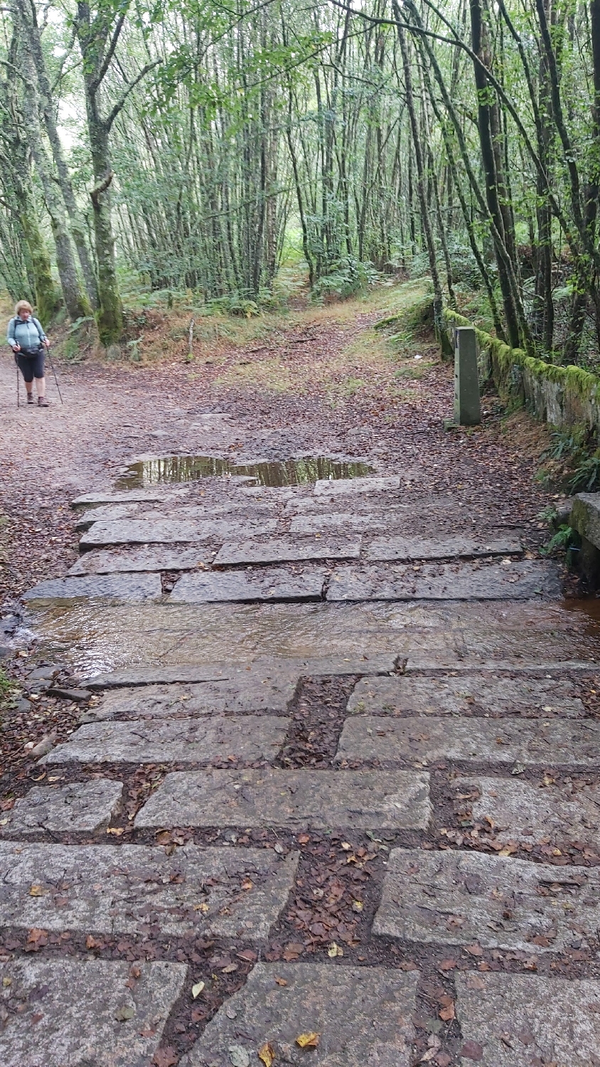 Camino del Norte, pocsolya és vízátfolyás