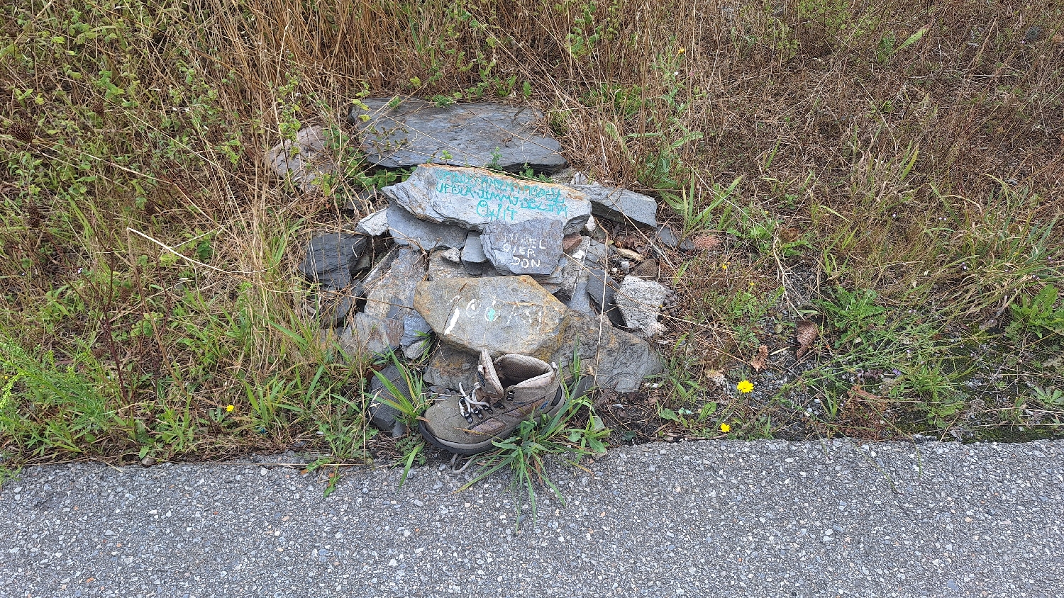 Camino del Norte, a zarándokok által kialakított 100. km