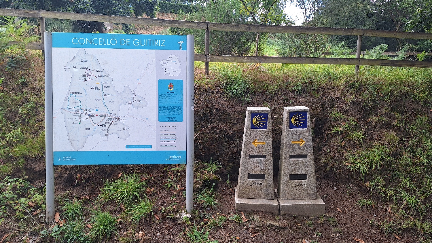 Camino del Norte, útelágazás, mi jobbra megyünk