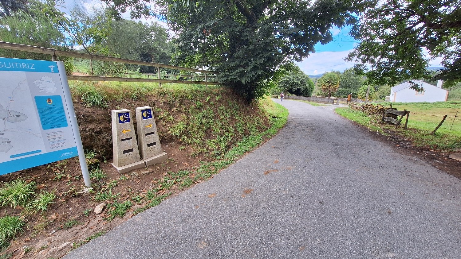 Camino del Norte, útelágazás, mi jobbra megyünk